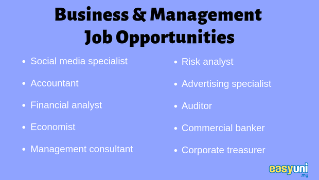Business and management - job opportunities.